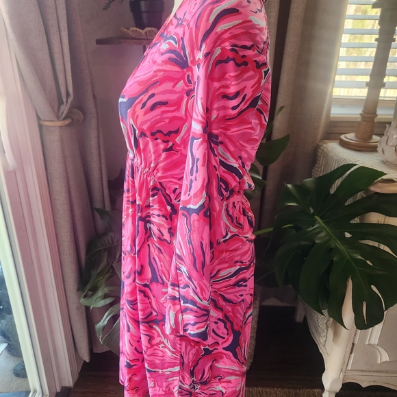 Lilly Pulitzer Pink and Blue Floral Dress - Picture 4 of 6